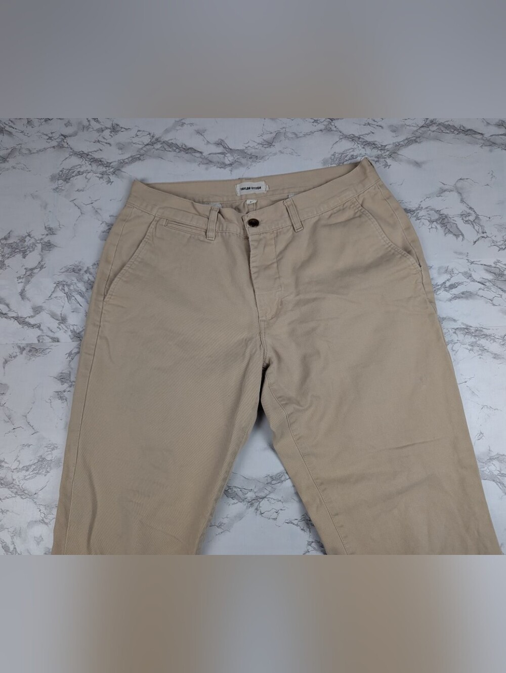 Taylor Stitch The Slim Foundation Pant in Organic Khaki - Size 33 - Picture 4 of 14